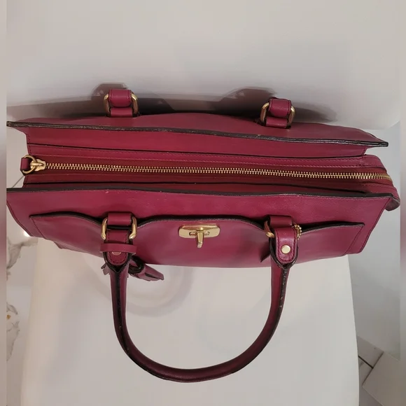 Coach Magenta Leather Chelsea Carryall Satchel - Picture 3 of 16